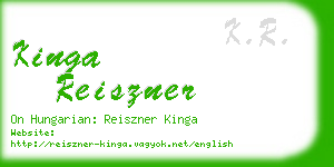 kinga reiszner business card
